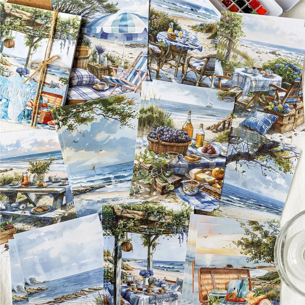 Journamm 30sheets Landscape Diary Scrapbook Paper Vintage Nature Paper for Junk Journaling Scrapbooking Crafting DIY Diaries 2