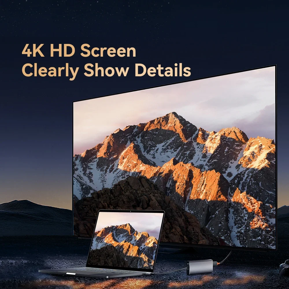 ? KEBIDUMEI 9-in-1 M.2 SSD 허브 USB C 도킹 스테이션(디스크 저장 기능 포함) SSD 인클로저 RJ45 HDTV 4K60Hz USB3.2 10Gbps 허브