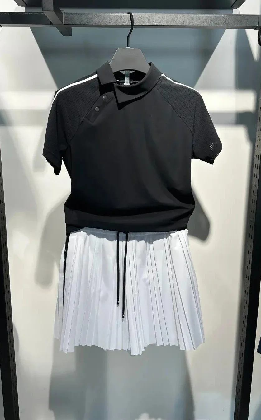 New spring summer golf short pantskirtfor women elastic band tennis golf bottom ladies wear cool full