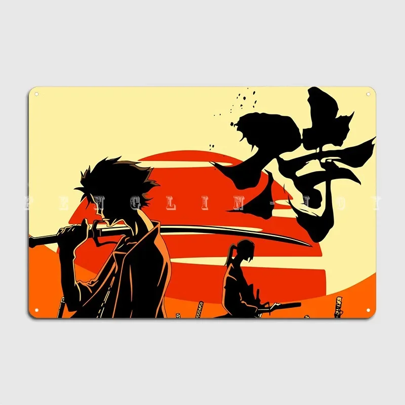 

Samurai Champloo Mugen Metal Sign Club Party Living Room Customize Plates Tin Sign Poster