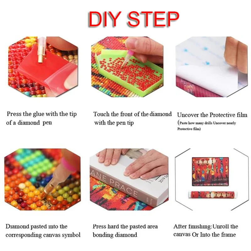 Don and Wolf Snowy Forest Diamond Painting 6