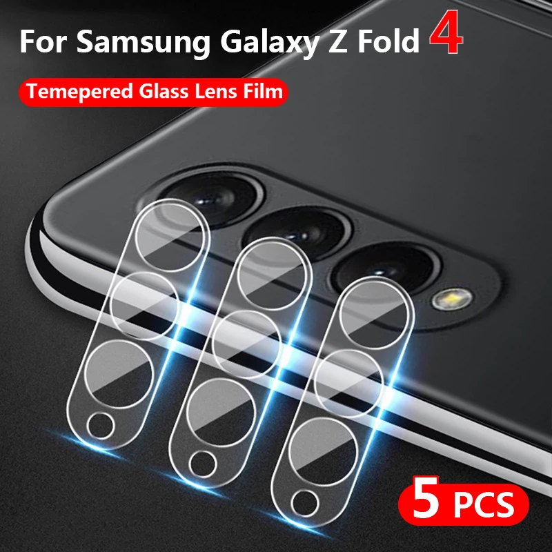 5Pcs Lens Film For Samsung Z Fold 4 Tempered Glass Transparent Screen Protector For Samsung Galaxy Z Flip4 Phone Accessories
