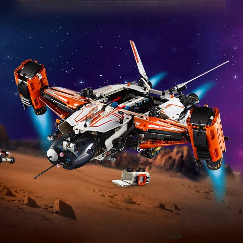 Technical Series Space Heavy Transport Spaceship Model Building Block Bricks Toy Kids For Christmas And Birthday Gifts building block toys building toy set