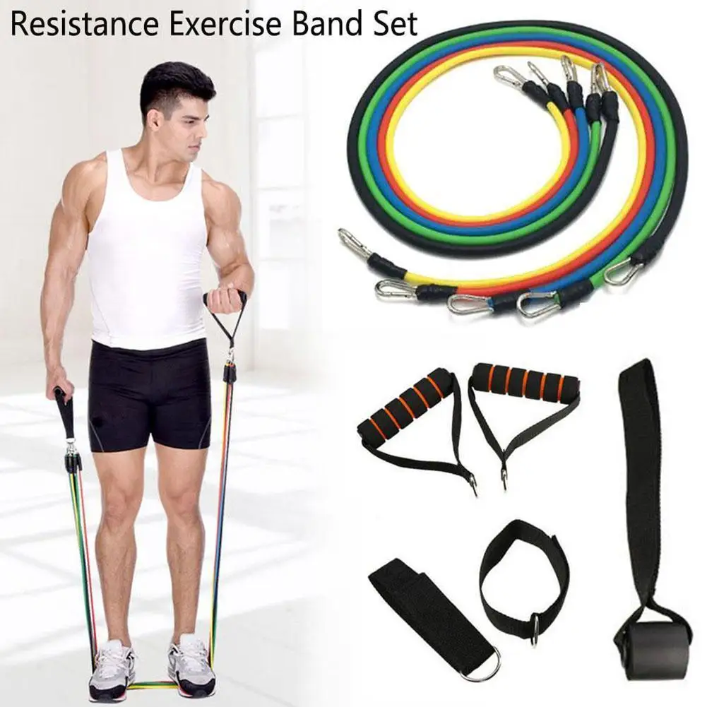 11PieceSetOfResistanceBandSuitFitnessBandResistanceFitness