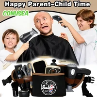 Kids Toys Barber Role Pretend Play for Boys Beauty Fashion Electric Hairdressing Cosmetics Tools Set Hair Salon Shaving Sets Toy