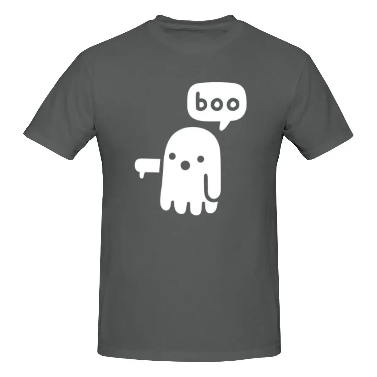 thumbnail image 1 of Camiseta de manga corta 100 % algodón para hombre con el fantasma de la desaprobación, 1 of 5