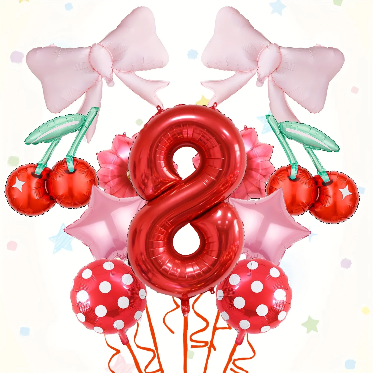 11-teiliges Kirschblüten-Digitalballon-Set, geeignet für Kirschblüten-Themen-Geburtstagsfeiern und Jubiläumsfeiern – Detail 10