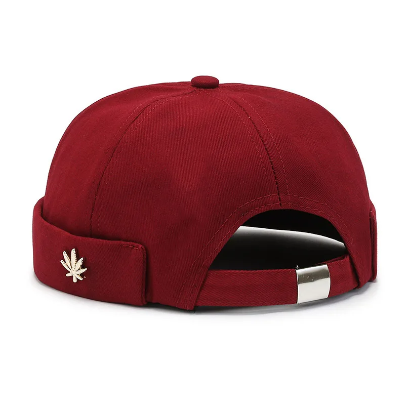 Fashion Vintage Beanie Hats Men Women Spring Autumn Landlord Streetwear Hip Hop Brimless Hat Solid Color Docker Cap_voghion.com