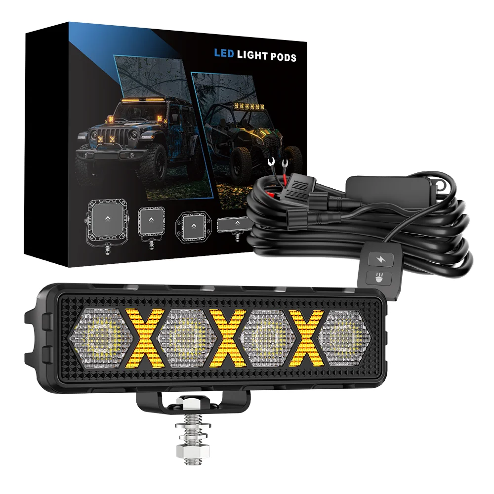 6Inch Work Fog Light Long Range Auxiliary Auto Fog Light Led Light Bar for Moto