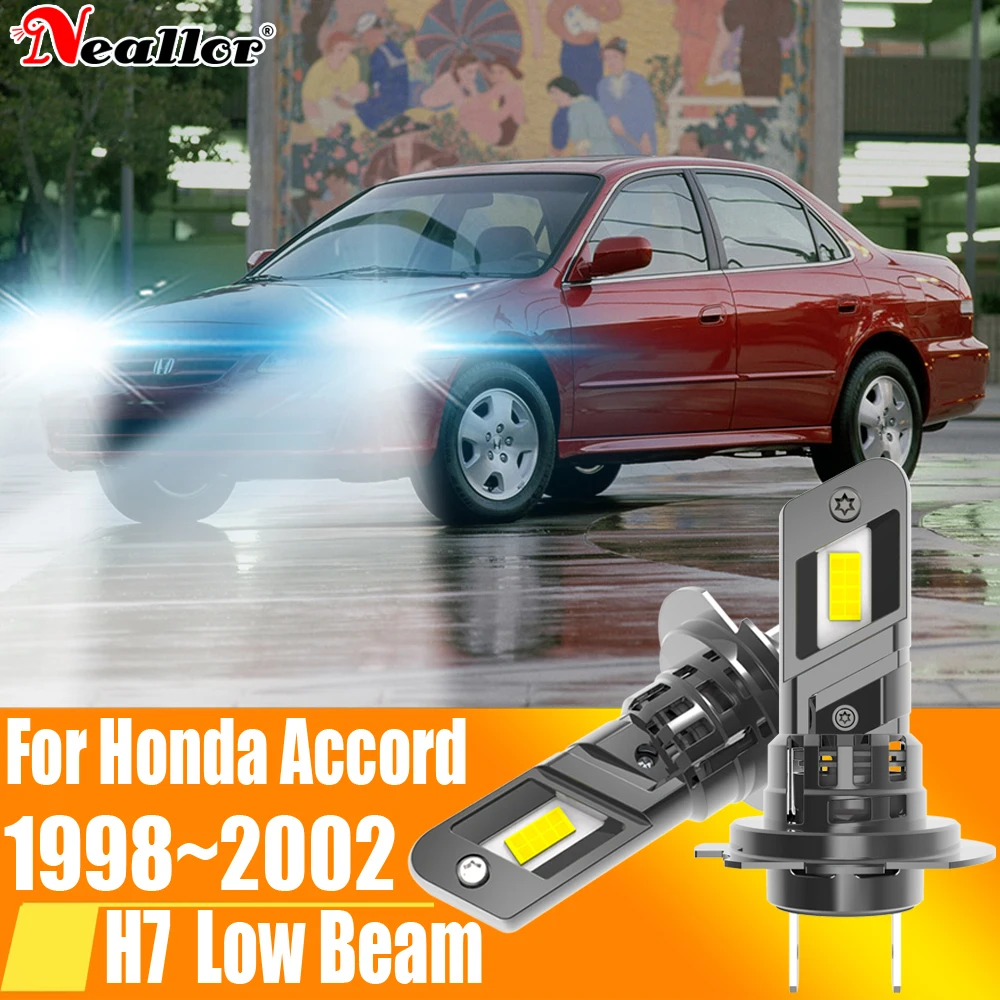 

2 шт., Автомобильные светодиодные лампы H7 Canbus H18 6000K 12 В 55 Вт для Honda Accord 1998 ~ 2002