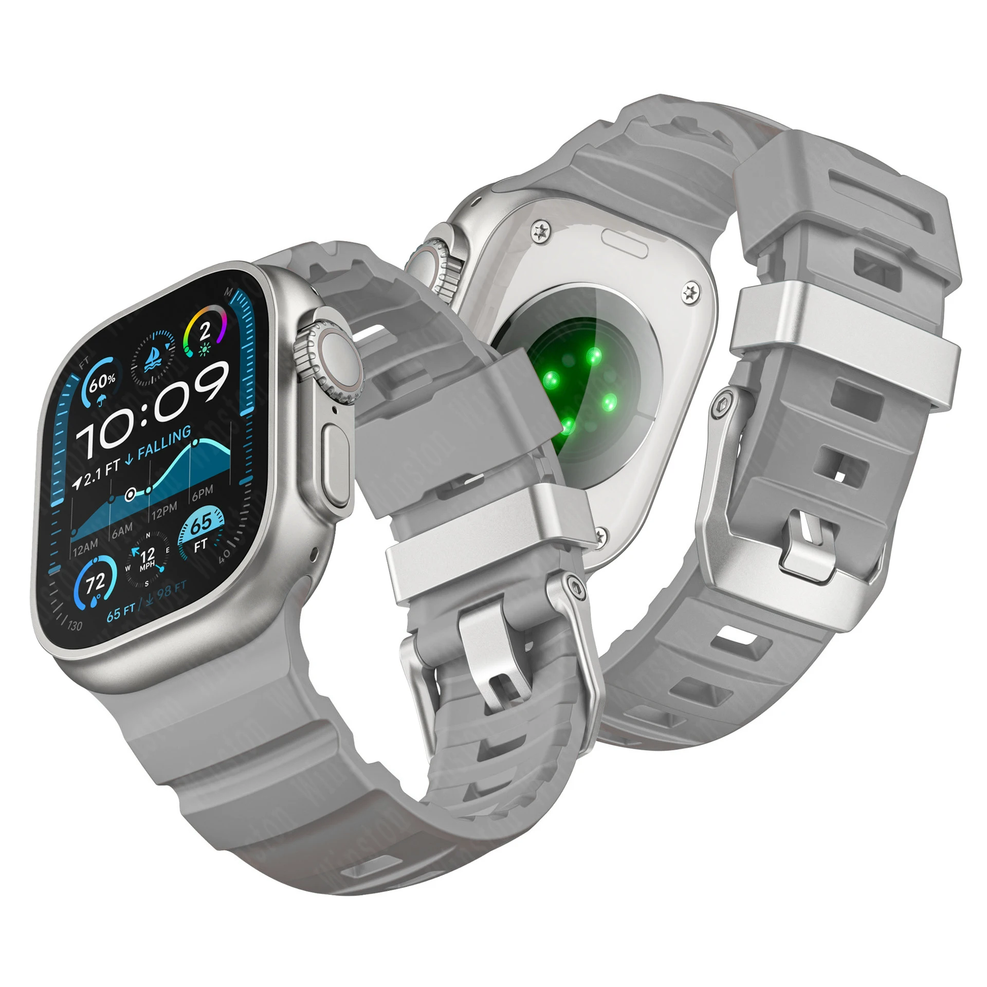 Fluorescent Silicone Sport Band Bracelet