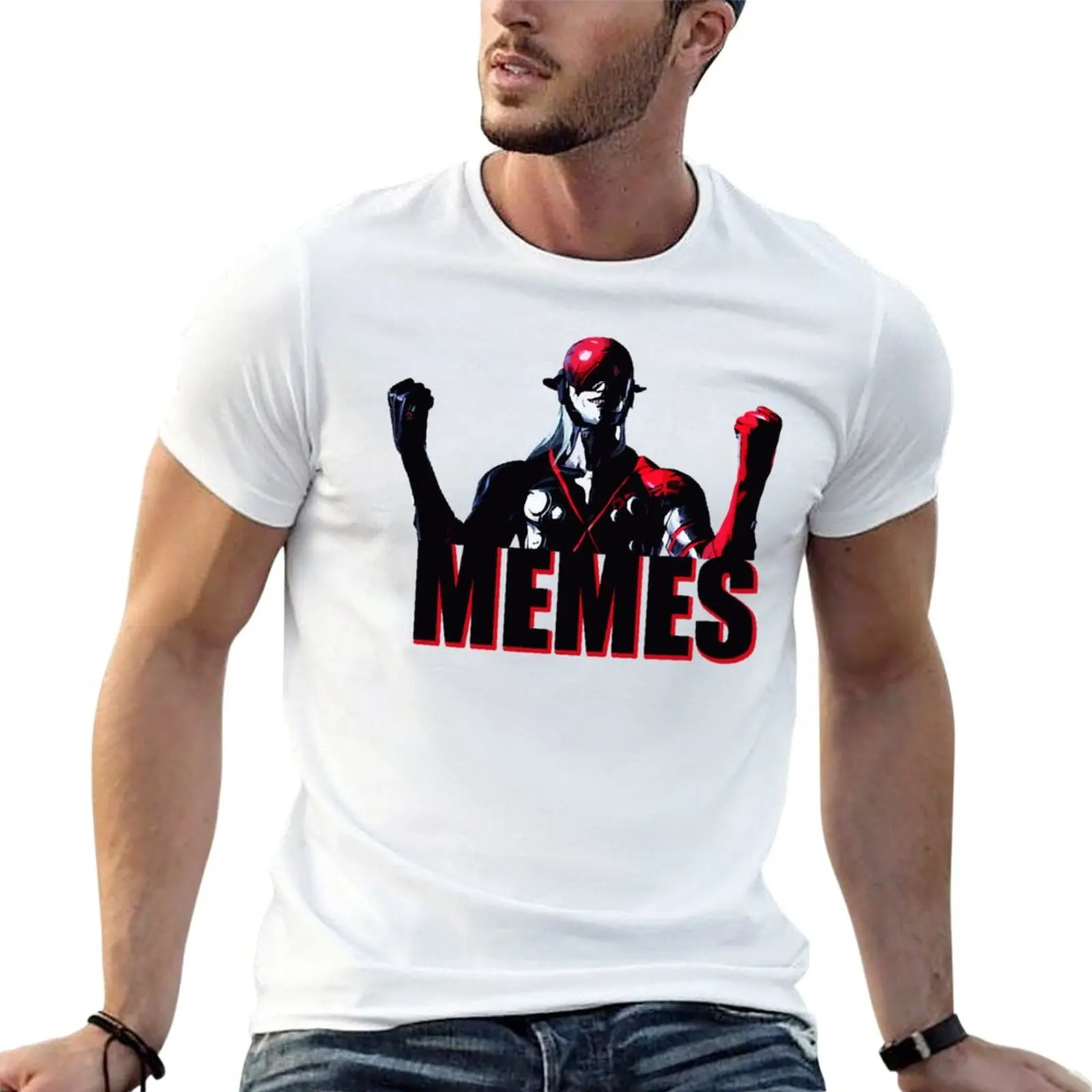 Monsoon Memes T-Shirt Summer Top Vintage Mens T Shirt Graphic