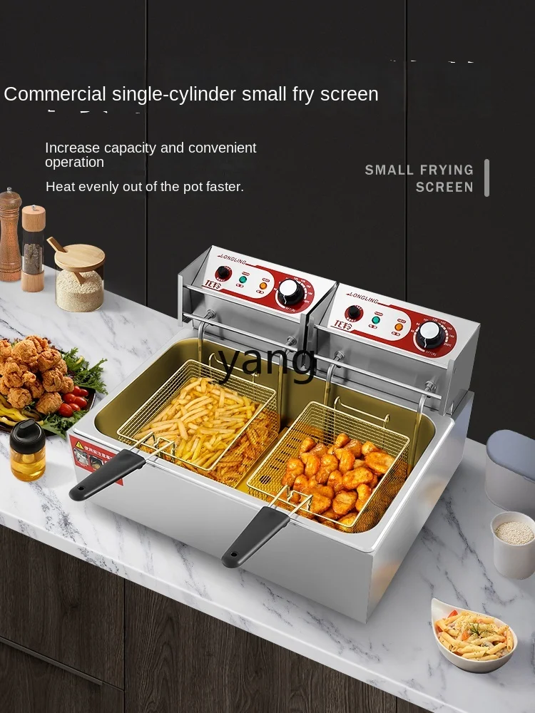 L'm'm Fried Machine Chicken Chop Large Capacity 20L Constant Temperature Row Deep Frying Pan Fried Dough Sticks Machine