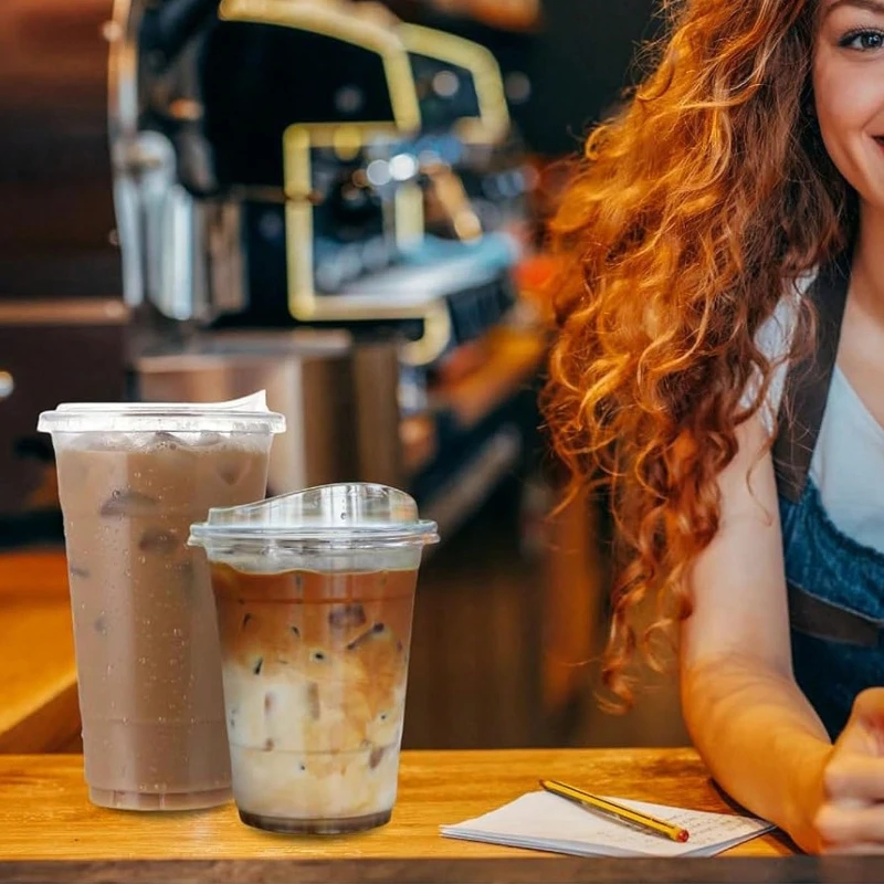 Disposable Plastic Transparent PET Milk Tea Cold Drink Coffee Cup Is Convenient Practical Exquisite Heat-resistant  Daily Life