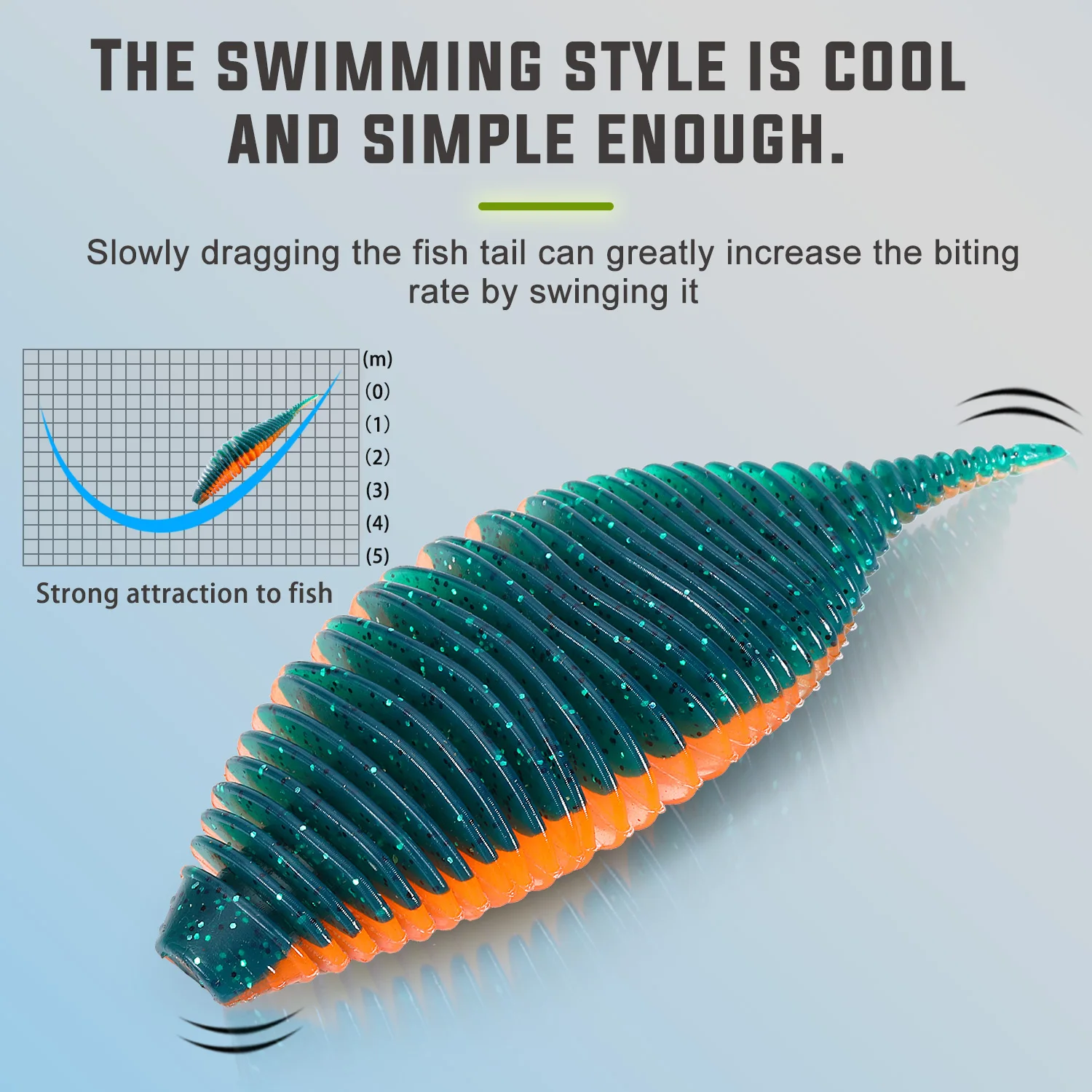 Sougayilang 5PCS 낚시 미끼 벨로우즈 아가미 웜 낚시 미끼 10cm/13g 7.5cm/6g 잉어베이스 파이크 낚시  Pesca에 대한 유충 부드러운 미끼 - AliExpress