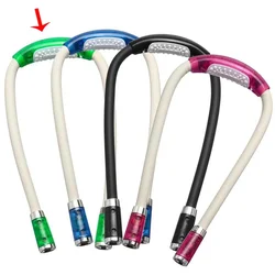 Adjustable 360° Flexible Hands - Free LED Neck Reading and Craft Light (Green)