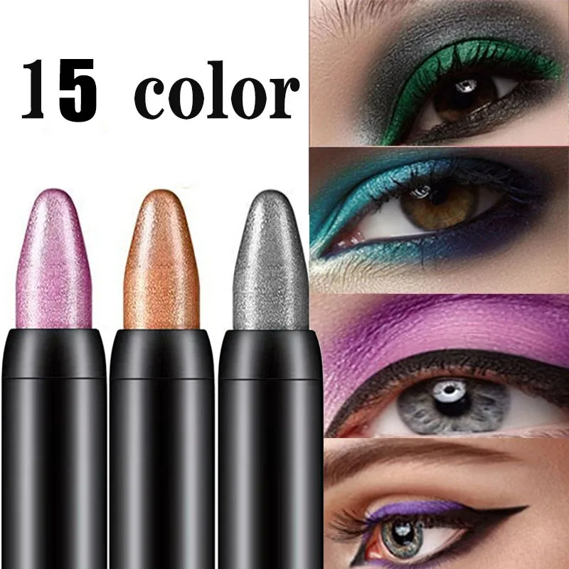 Eyeshadow Pencil 15 Color Waterproof Glitter Matte