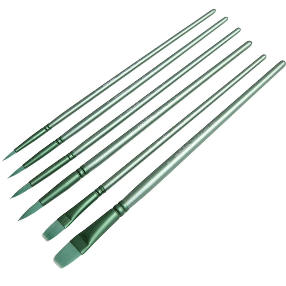 4/6Pcs Watercolor Paint Brushes Paint Brushes Set Pointed Tip Set Wooden Handle Brush for Miniature Model