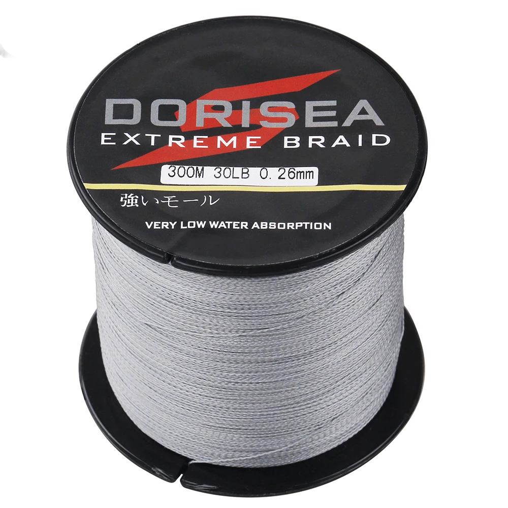 DORISEA 8 Strands 300m/327yard 100% PE Braid Fishing Line Multifiament  Fishing Wire