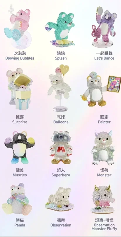 thumbnail image 1 of Pop Mart Instinctoy Muckey Play Time Series Blind Box Guess Bag Mystery Box Toys Doll Cute Anime Figure Ornaments Collection, 1 of 5