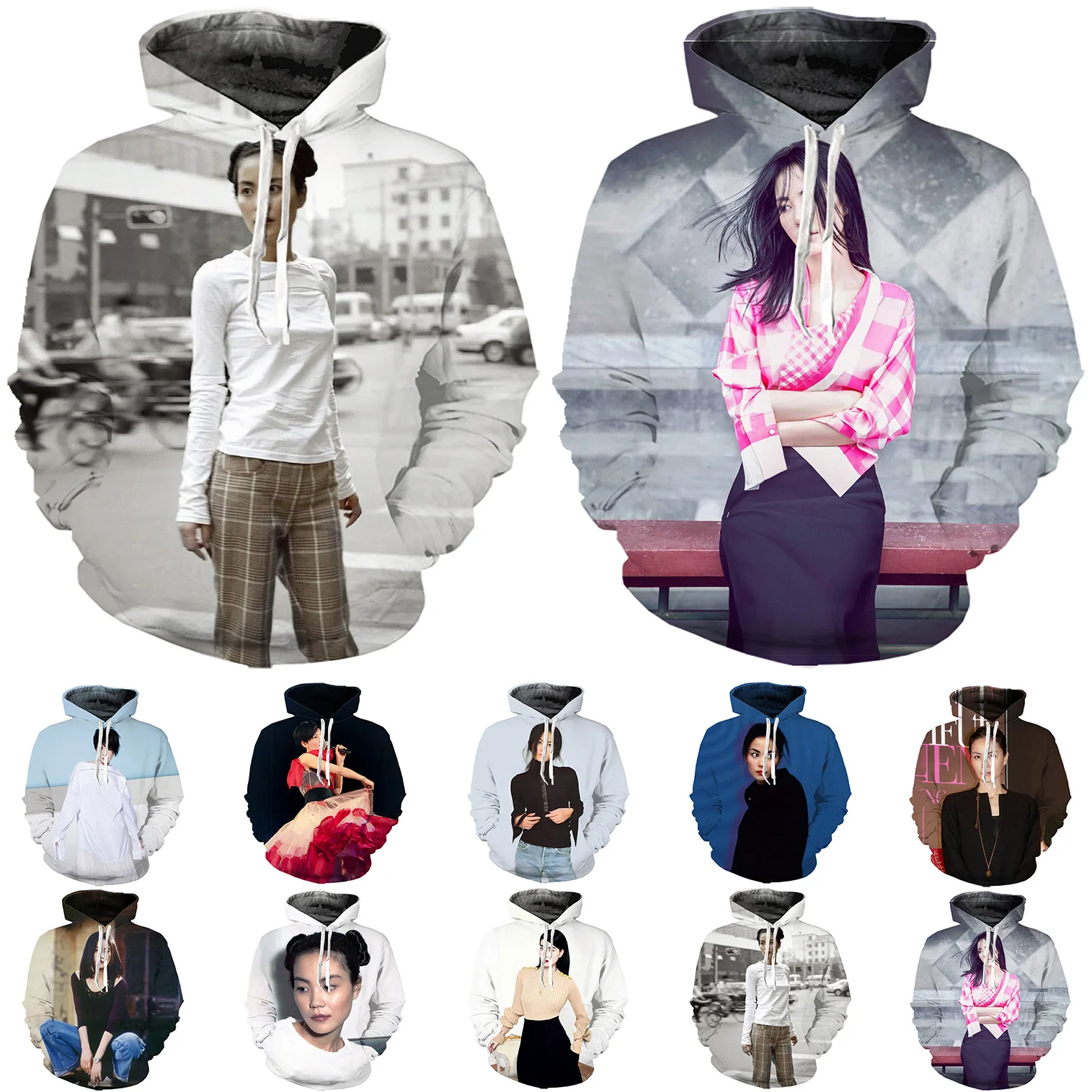 

Newest Fashion Oversize 3D Printing Faye Wong Hoodies Men Women Boy Girl Kids Child Sweater Street Funny Sweatshirt