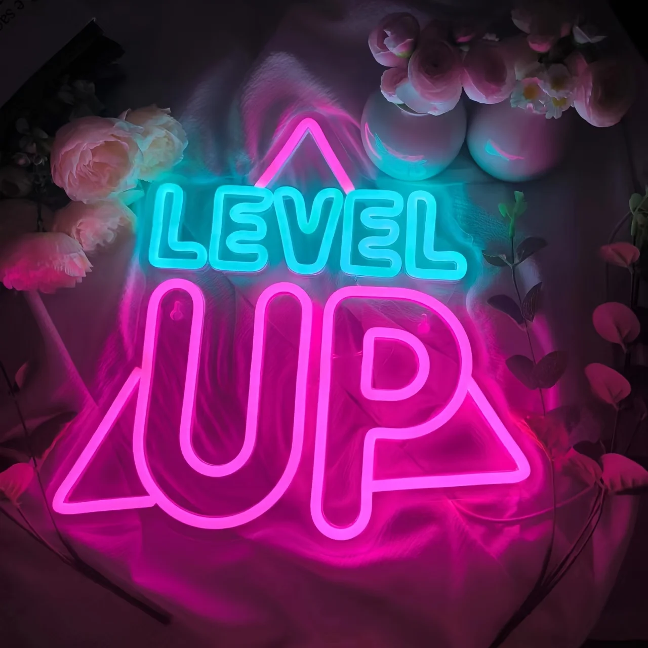 

Level Up Neon Sign, Creative LED Game Light Sign,For Girl Bedroom, Gaming Room, Gift for Girl