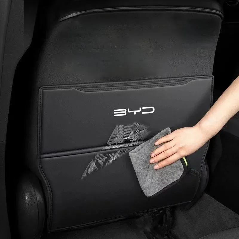 BYD 샤크 6인승 안티킥 패드 차량 시트 등받이 보호대 먼지 방지 설치 간편 자동차 보호 패드