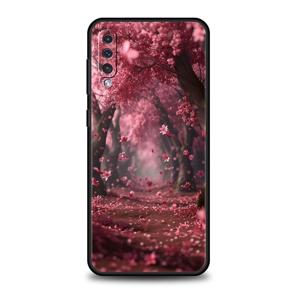 Rosa Frühling Kirschblüten Handy hülle für Samsung Galaxy A24 A13 A53 A73 A33 A22 A12 A02 A03 A05 A70 A50 A10 A20 5g Cover Shell – Detail 6