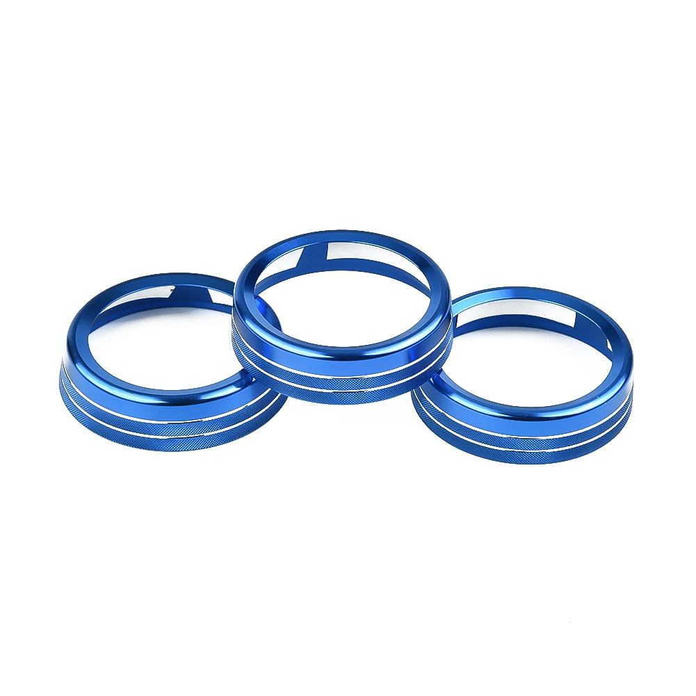 

3pcs Set Air Conditioning Knob AC Button Ring Accessories Aluminum Alloy For Suzuki Jimny 2019 2020 High Quality