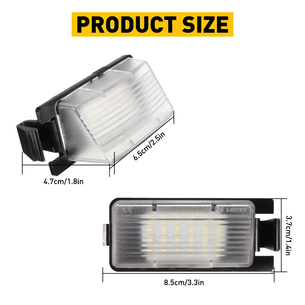 ڵ LED ̼ ȣ , 6000K ȭƮ, 2009-2012 ֻ Ʈ ť GT-R  Q60 350Z 370Z Versa G25 G35 , 2 