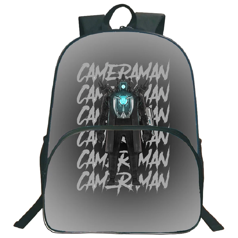 Skibidi Toilet Schoolbag Speakerman Camera Man Cartoon Anime Backpack Camcordeman Mochila for Children's Bags for Girls 3