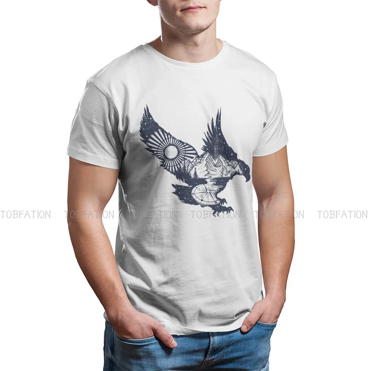 Tribal Force Tribal Marks Tshirt Per Uomo Eagle Double Extension Soft Summer Tee T Shirt Alta Qualità Nuovo Design Fluffy