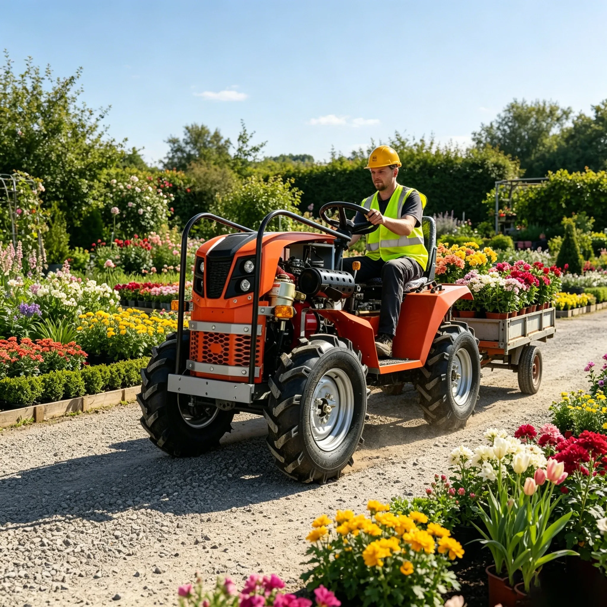 Verschleißfester Landwirtschaftlicher Radtraktor mit Stabilem PTO-System, Geeignet für Vielseitige Landwirtschaftliche Anbaugeräte für Nassfelder