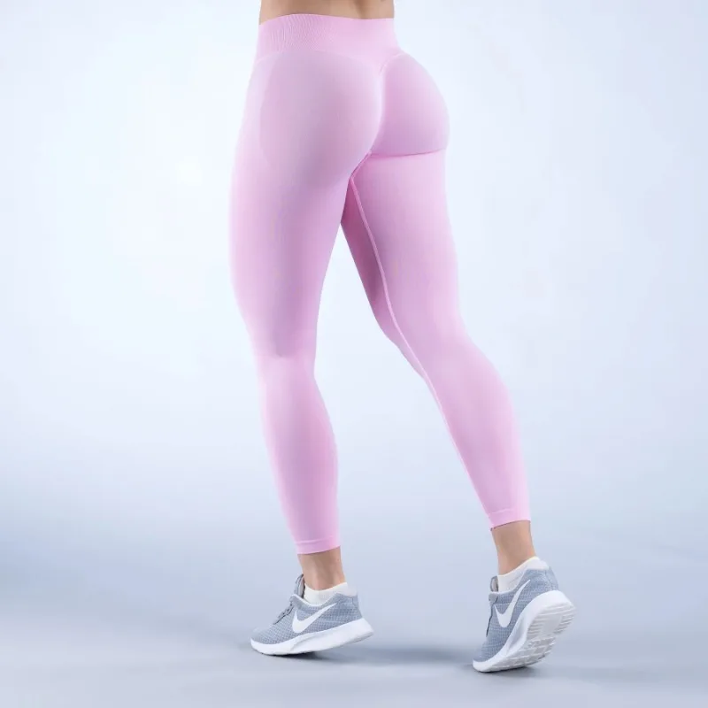 Seamless Yoga Leggings Women Three Waist Pleats Sports Fitness Trousers Sexy Hip Liftting Lowed-waist Fashionable Leggings Best Sellers In Women's Clothing