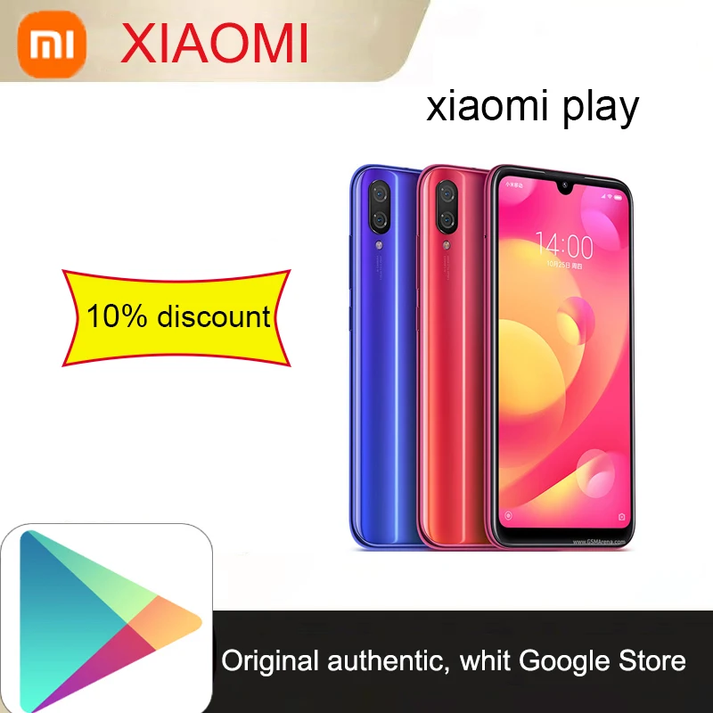 celular Xiaomi mi play smartphone Mediatek MT6765 Helio P35 telephone intelligent 1080 x 2280 pixels | Мобильные телефоны и