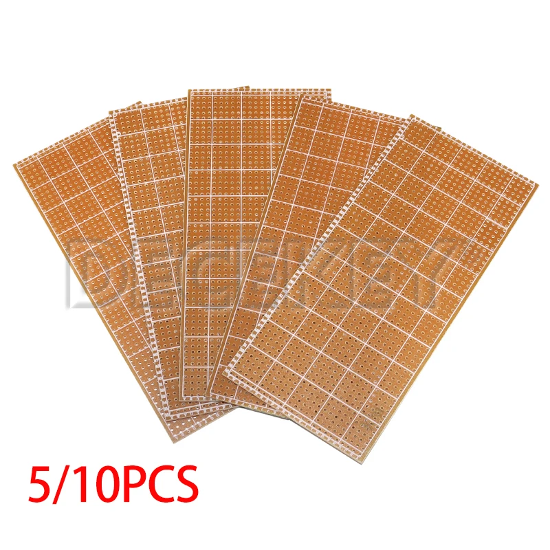 6.5x14.5cm PCB 프로토타입 보드 단면 PCB 프로토보드 DIY Arduino용 범용 실험 매트릭스 회로 보드