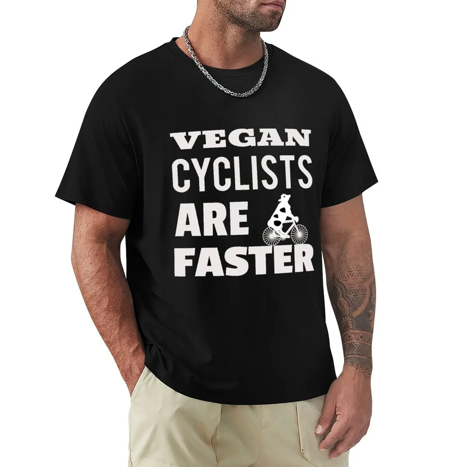 

Vegan Cyclist Sport Bike T-Shirt vintage heavyweights mens plain t shirts