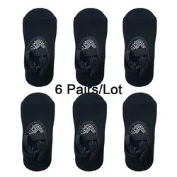 Women's Non-Slip Yoga & Dance Socks with Straps - Pack of 6 Pairs - EUR 35-40 US 4.5-8.5 (6 Pairs Black)