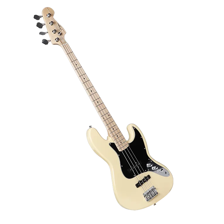 

4 String Vintage Blonde Jazz Electric Bass Guitar with Professional Kit