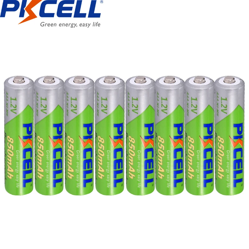 8 Pz * Pkcell 1.2V Aaa Batteria 850Mah Ni-Mh 3A Batterie Ricaricabili A Bassa Autoscarica Ricarica Batterie Pilas Aaa