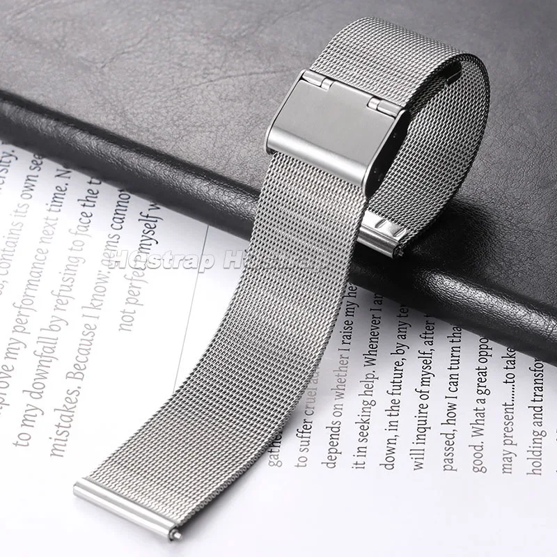 Elegant Stainless Steel Milanese Loop Mesh Watch Band with Quick Release