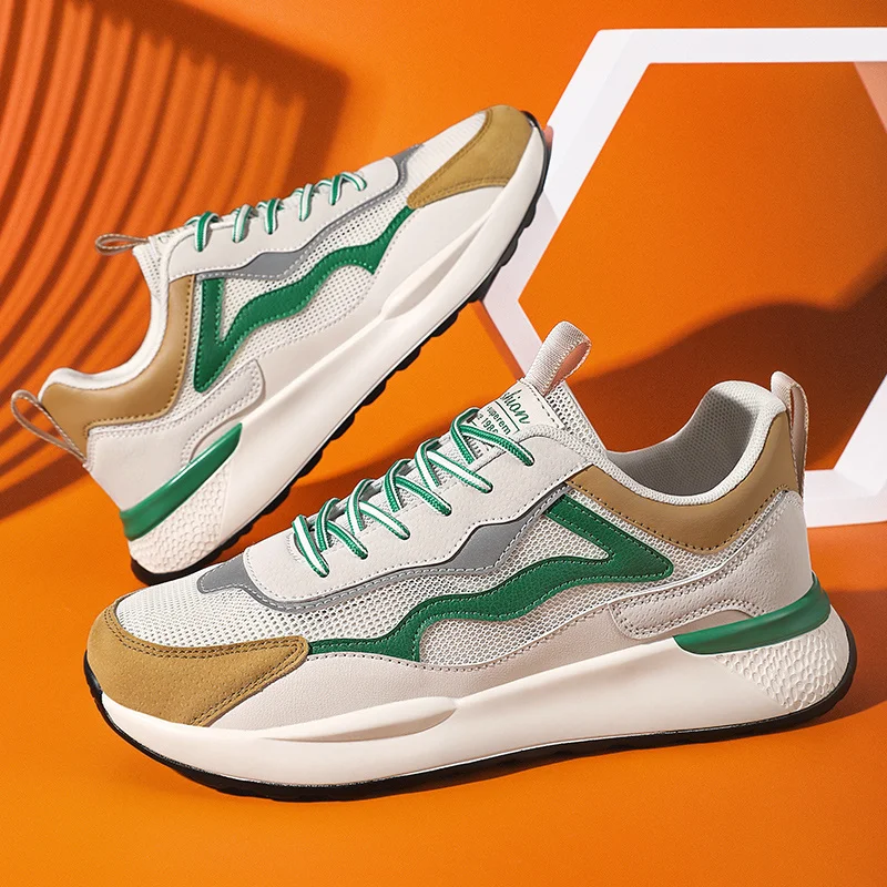 Herren-Arbeits-Industrie-Sneaker, Sport-Laufschuhe, rutschfest, für drinnen und draußen, atmungsaktive Arbeits-Turnschuhe_voghion.com