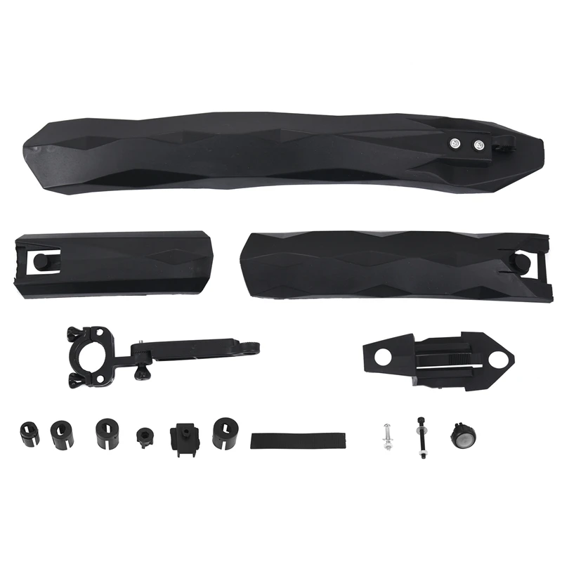 Bike Fender Bicycle Fenders With LED Rear Light Bike Wings Mudguard