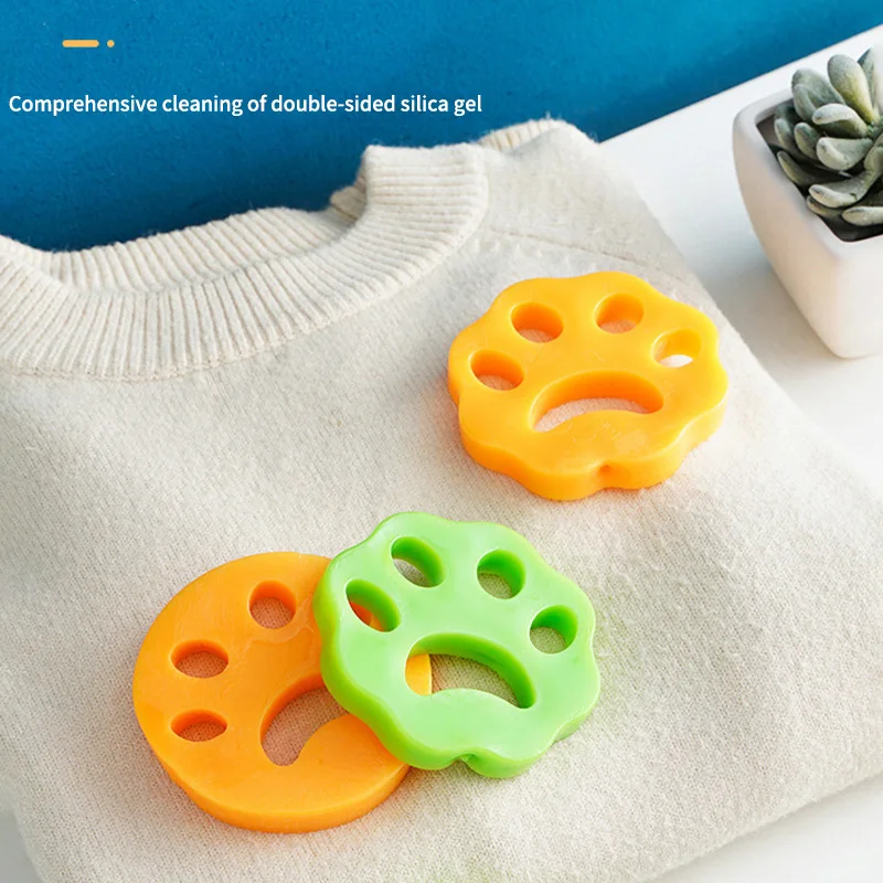 Pet Hair Remover Laundry Hair Catcher 2/6PCS Pet Hair Remover Washing Machine Reusable Fur Lint Catcher for Laundry Clothing Cleaning Accessories Random Color