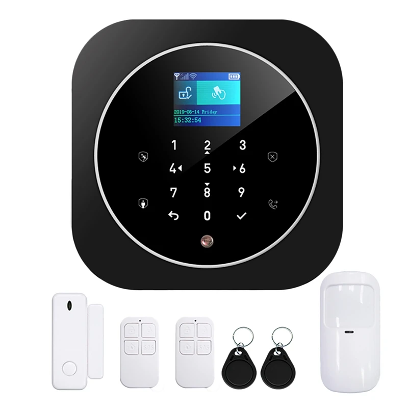 

Top Deals ZX-G12 GSM+WIFI Wireless Alarm Wifi Dual Network Tuya APP Smart Home GSM Anti-Theft Alarm Support SIM Card EU Plug