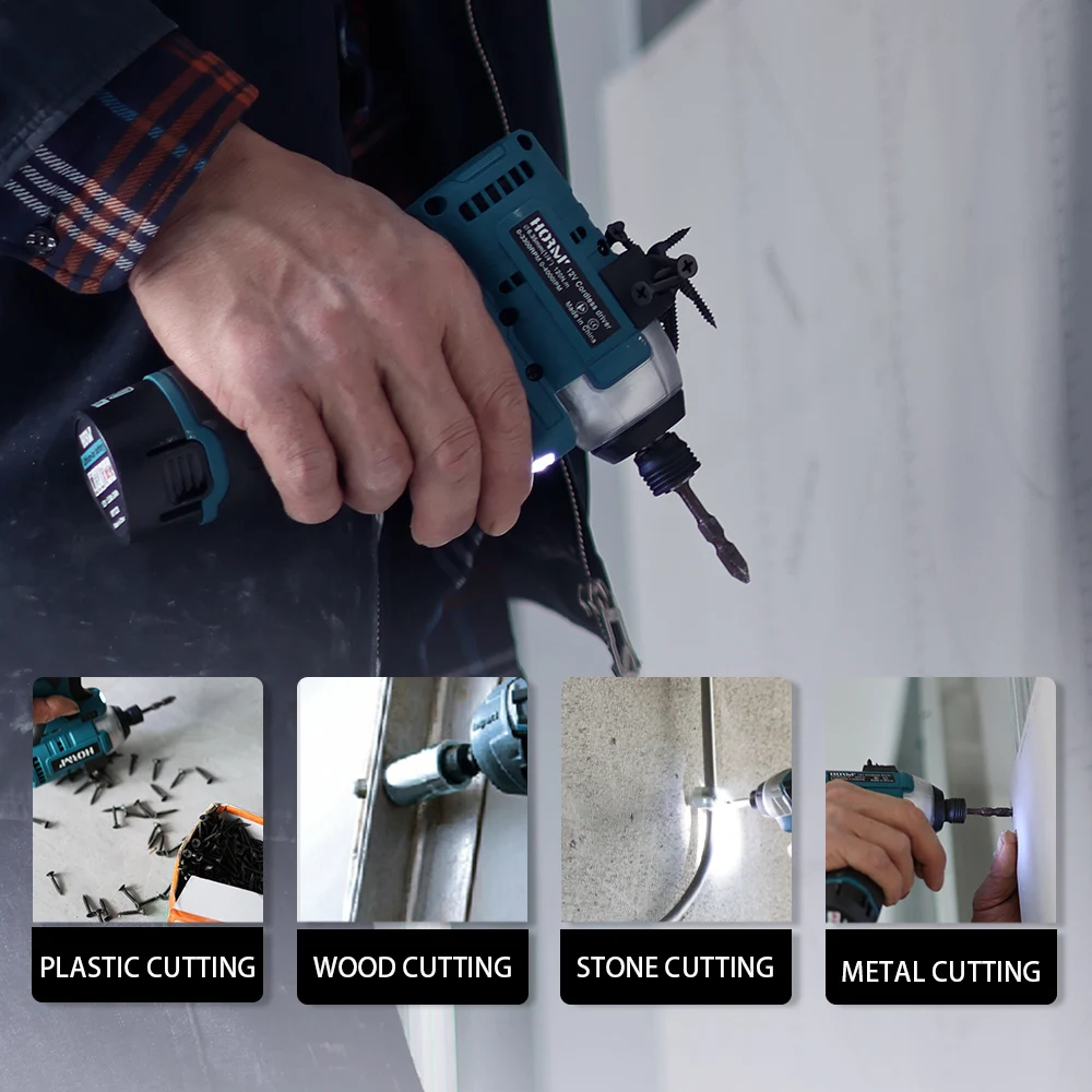 브러시리스 전기 스크루 드라이버, 무선 120N.m 가변 속도 임팩트 드릴 드라이버 전동 공구, Makita 12V 배터리용