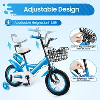 12 pouces vélo pour enfants garçons filles enfant en bas âge vélo Fash enfants vélo avec roues d'entraînement charge 50 kg bleu/rouge/jaune 2