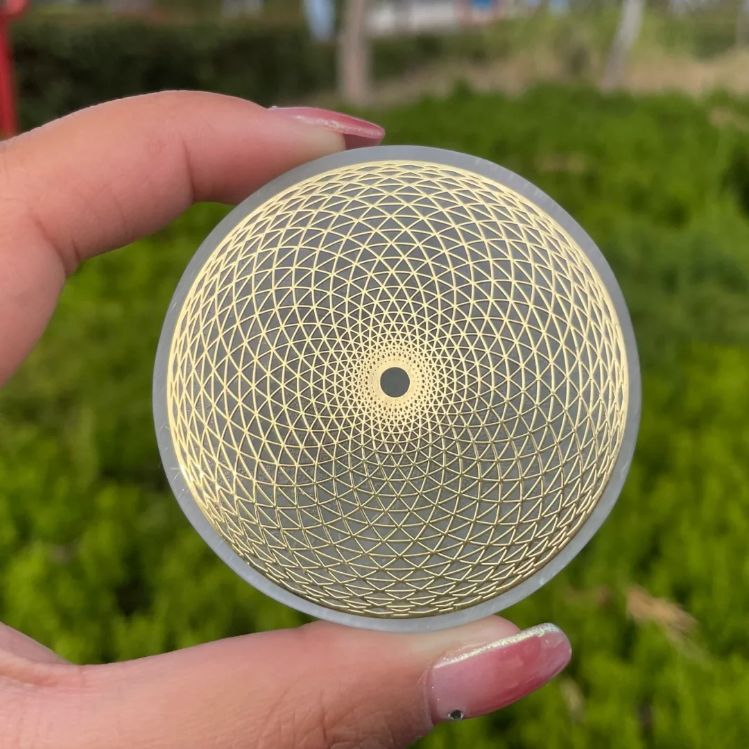 6cm Natural Selenite Disk,Quartz Crystal Disk,Recharge Crystal ,Life ...