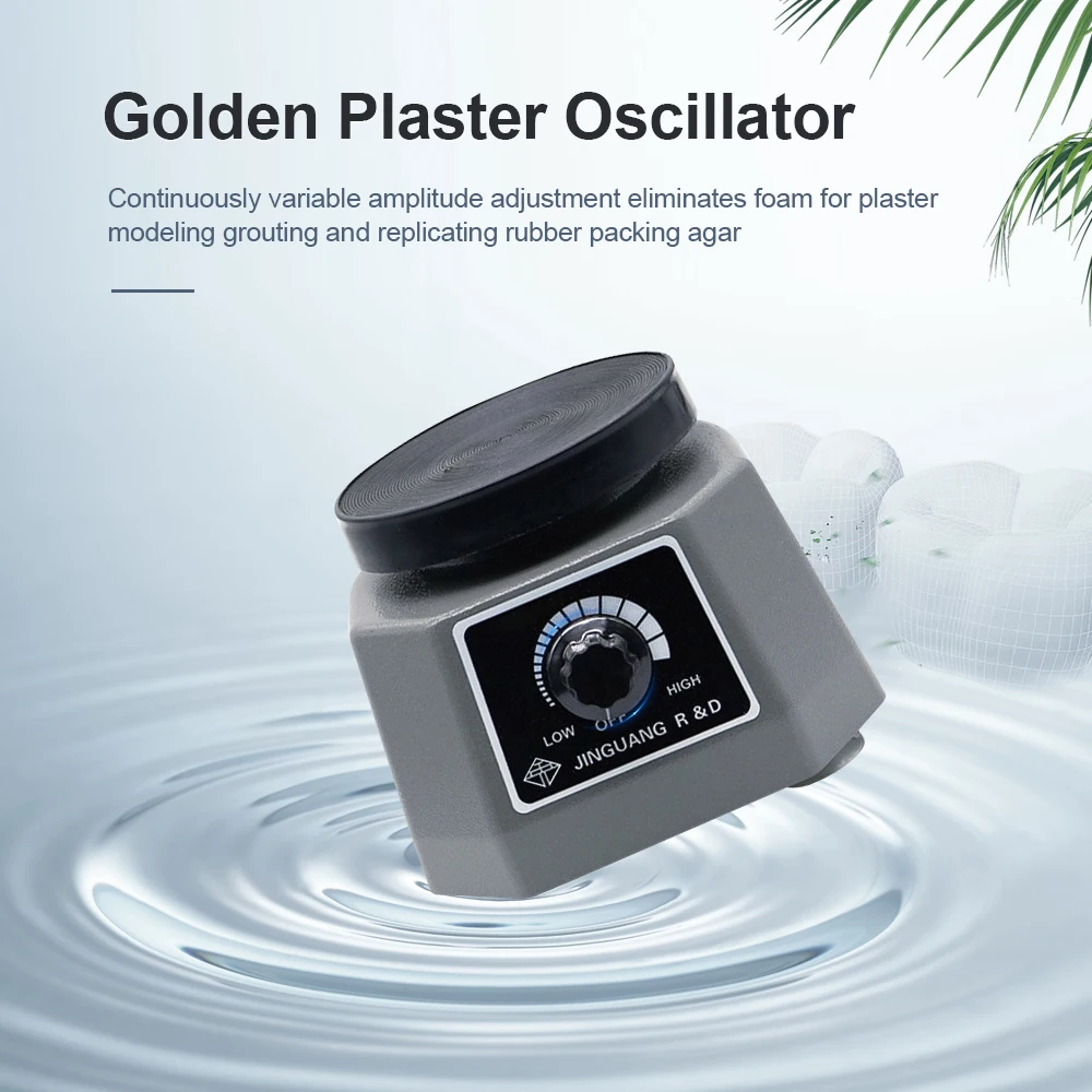Dental Vibrating Plate Vibrating Table High Power Dental Vibrator 4" Small Size Round Plaster Oscillator Non-Slip Lab Vibrator 2