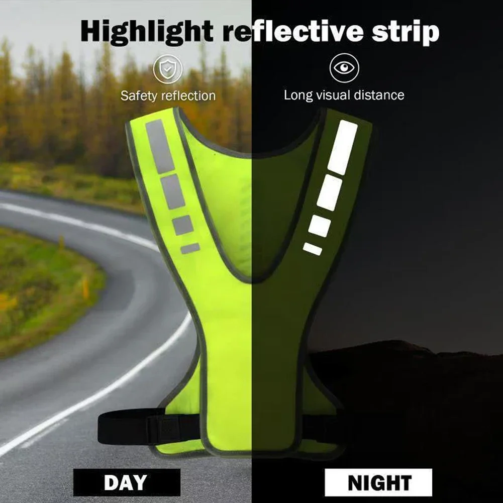 High Visibility Reflective Vest Working Clothes Motorcycle Cycling Sports Outdoor Reflective Safety Clothing Reflective Jacket